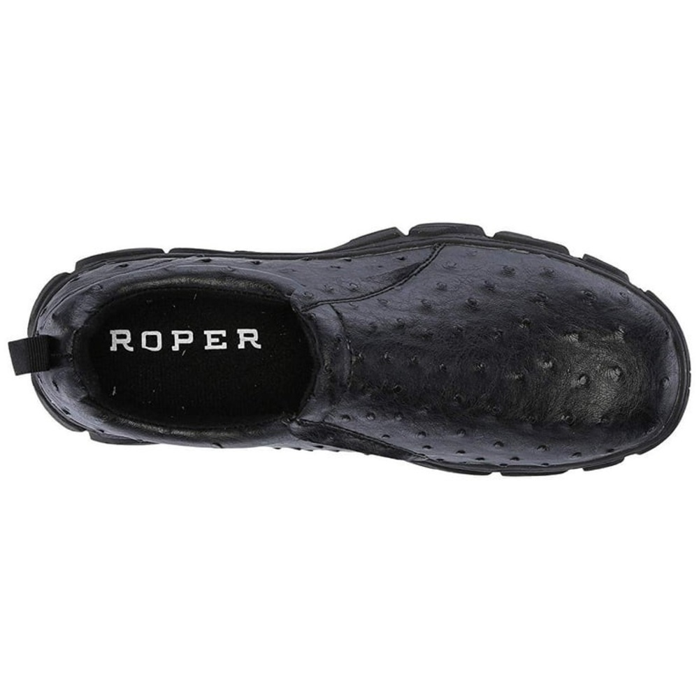 Roper Performance Mens Size 9 Slip On Black Leather casual shoes LNC